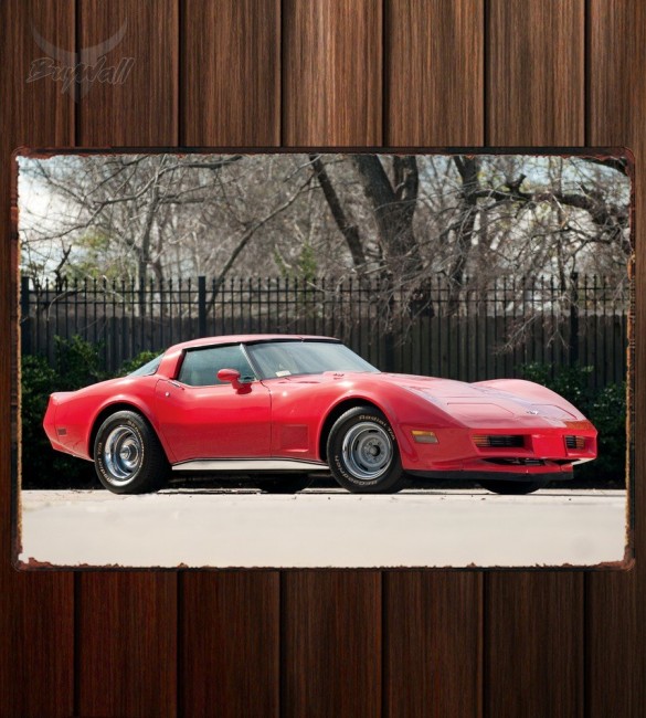 Металлическая табличка Corvette  188